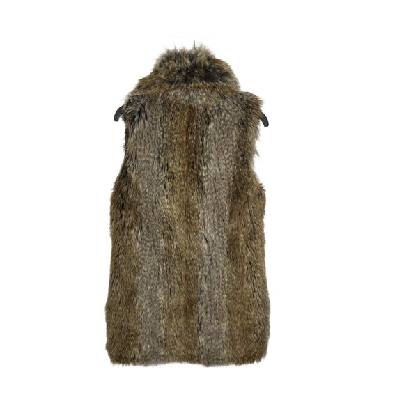 Candela Natural Faux Fur Mahala Oversized Vest NWT - Medium - Picture 5 of 6